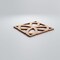 Ekena Millwork Extra Small Daventry Decorative Fretwork Wood Wall Panels, Alder, 7 3/8"W x 7 3/8"H x 3/8"T WALW08X08X0375DVNAL - alternate 2